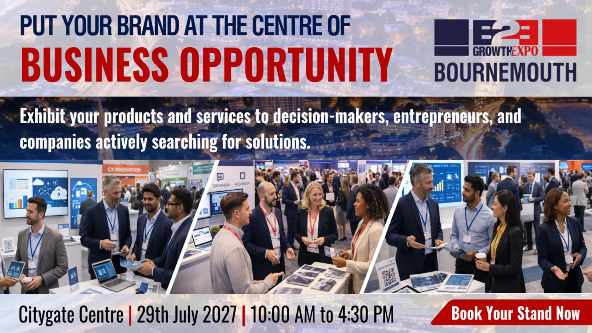 Bournemouth B2B Growth Expo 2027 | Book Your Stand At Premier B2B Show